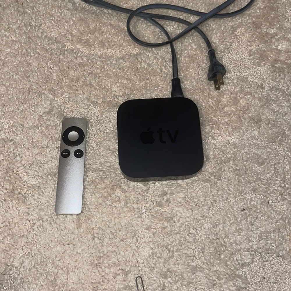 Apple TV Black with Silver Remote